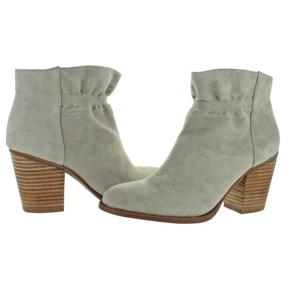 Jessica Simpson Shoes - Jessica Simpson Western Chic Gray Suede Booties